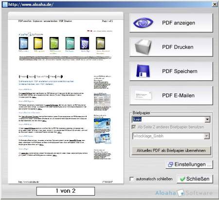 Aloaha PDF Suite 3.9.23 - создание PDF документов