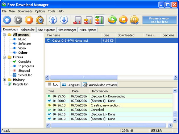 Free Download Manager v.3.0 Build 871