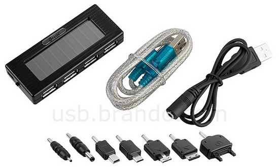 USB Solar Charging 4-Port Hub