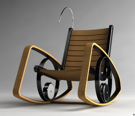 Hi-tek концептуальное кресло-качалка