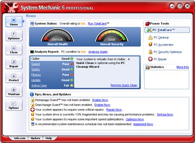 System Mechanic 10.1.0.27 - оптимизатор системы