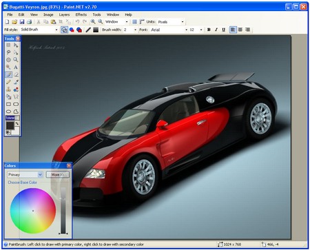 Paint.NET 3.5.7 Beta - графический редактор