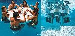 Плавающий столик-бар для вечеринок в воде