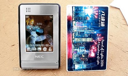 NEC N908 – телефон размером с кредитку