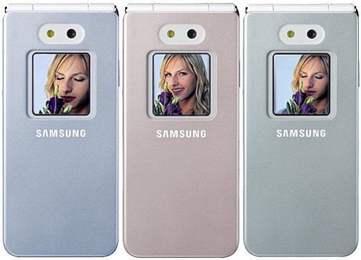 Раскладушки Samsung SGH-E870 пастельных тонов