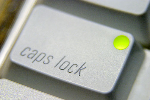 Начата война против клавиши CAPS LOCK