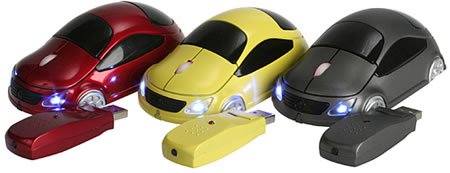 Wireless USB Car Optical Mouse: мышь для фанатов авто