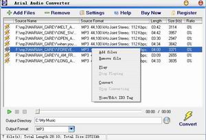 Arial Audio Converter 2.3.50 - аудио конвертер