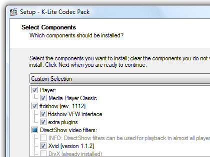 K-Lite Codec Pack 3.2.5 - популярный пакет кодеков