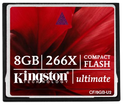 Kingston увеличивает скорость карт CompactFlash