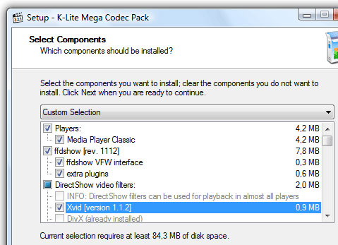 K-Lite Mega Codec Pack 3.3.0 - популярный набор кодеков