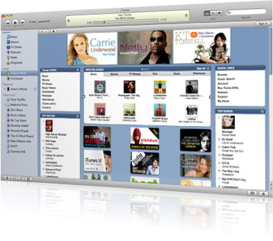 Apple iTunes v.7.4.0.28 - медиаплеер от Apple