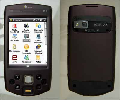 Коммуникатор HTC P6500 с GPS и биометрическим сканером