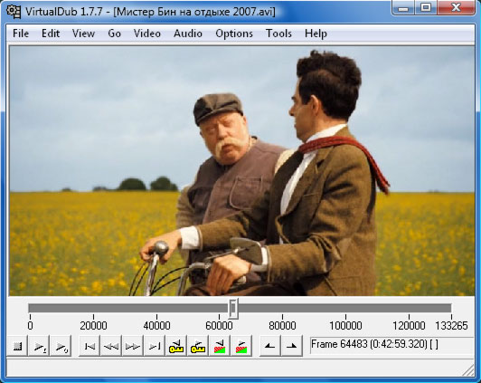 VirtualDub 1.7.7 - конвертер видео файлов