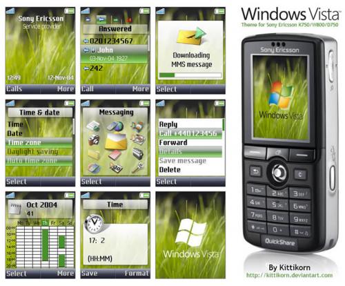 Windows Vista для телефонов Sony Ericsson