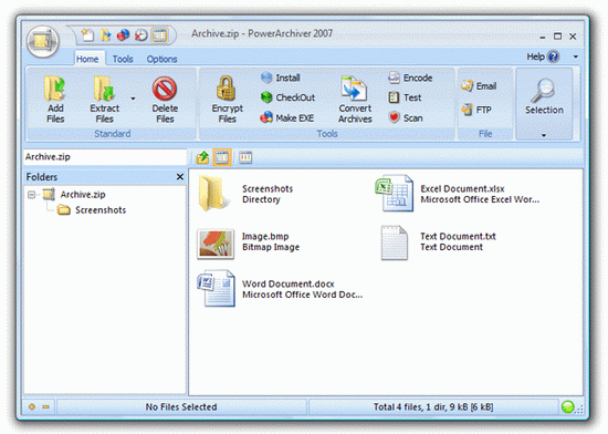 PowerArchiver 2007 10.22 - хороший архиватор