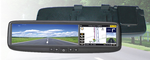 Зеркало заднего вида со встроеным GPS