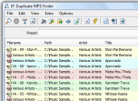 EF Duplicate MP3 Finder 4.0 - поиск дубликатов аудиофайлов