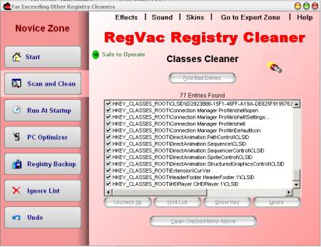 RegVac v.5.01.18 - чистильщик реестра