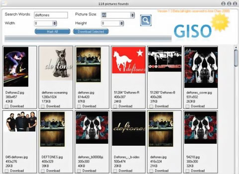 GISO 1.3 Beta - поиск картинок в сети интернет