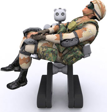 Робот-эвакуатор раненых солдат BEAR