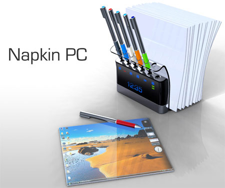 Napkin PC - салфеточный ПК будущего