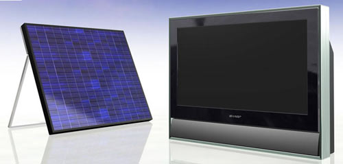 Телевизор Sharp с солнечной батареей вместо розетки