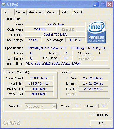 Тест первого бюджетного 45-нм CPU, Intel Core 2 Duo E5200