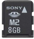 8 Гб памяти в формате М2 от Sony с адаптером в придачу