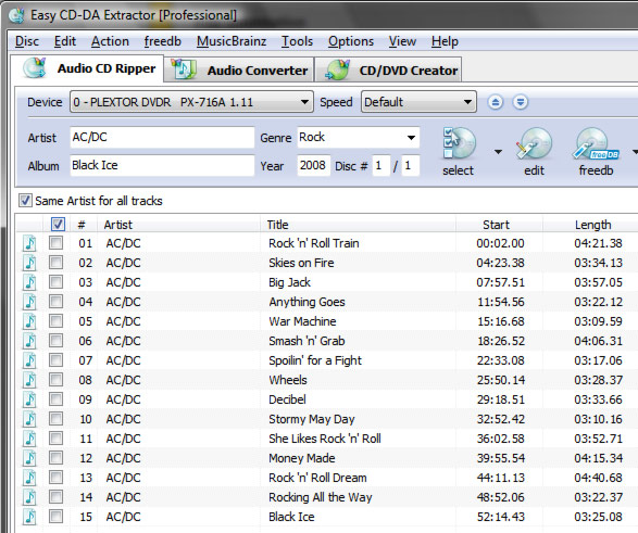 Easy CD-DA Extractor 12.0