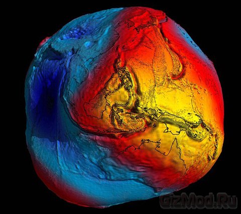 Получена точная карта гравитации Земли