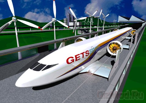 Японцы разрабатывают экологичный летающий поезд