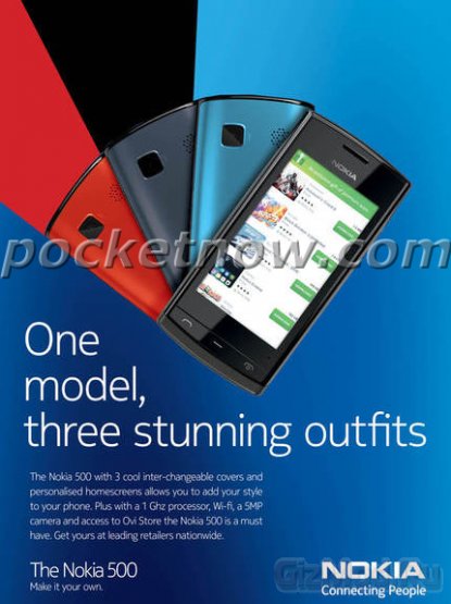 Nokia 500 Fate обнаружился в рекламе