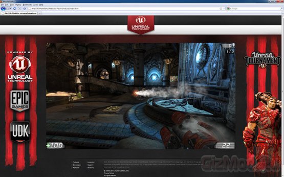 Игровой движок Unreal Engine 3 переехал на Flash