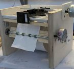 Самодельный принтер печатает на "туалетке"