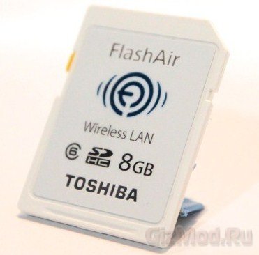 Карта памяти FlashAir служит точкой доступа Wi-Fi