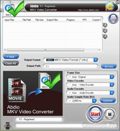Abdio MKV Video Converter 6.67 - медеакодер