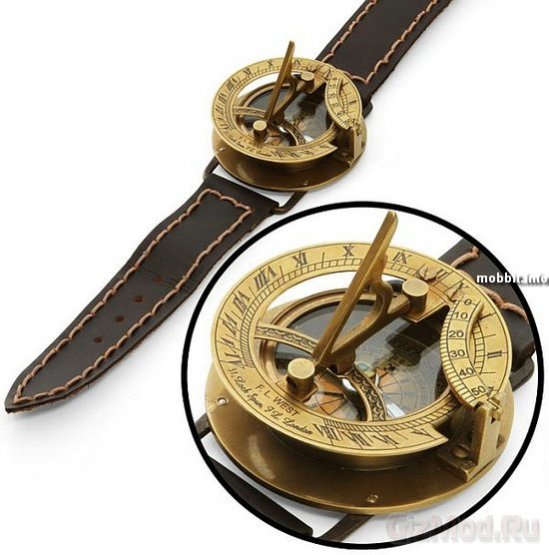 Наручные солнечные часы с компасом
