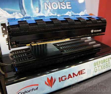 5-тислотовая карта Colorful GeForce GTX 680 iGame