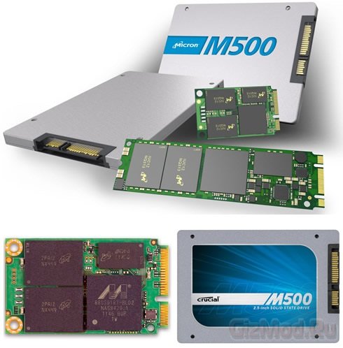 SSD-диски Micron на 20-нм чипах Crucial M500