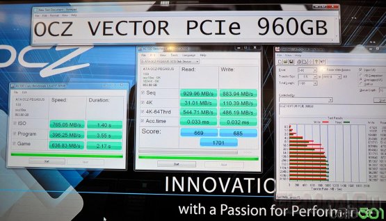 Скорость чтения SSD OCZ Vector достигает 930 МБ/с