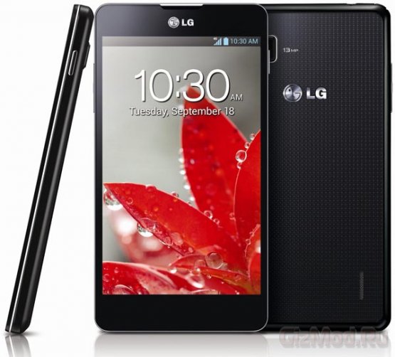 LG Optimus G2 будет иметь экран 5,5 дюйма