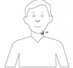 Motorola: микрофон-татуировка на шее