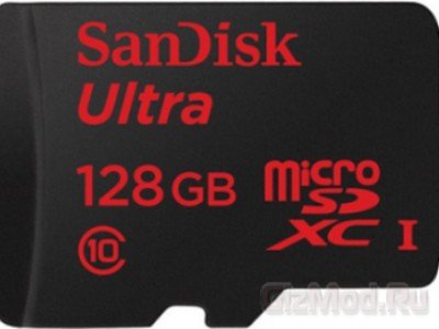 microSD объёмом 128 ГБ появилась в арсенале SanDisk 