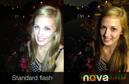 Вспышка Nova в помощь камерам смартфонов