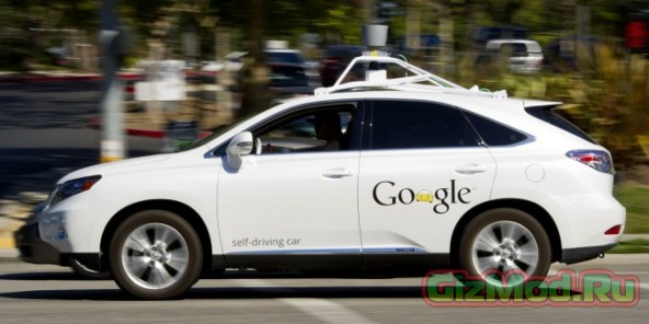 Самоуправляемые автомобили Google на дорогах Калифорнии