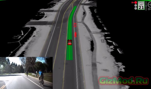 Самоуправляемые автомобили Google на дорогах Калифорнии
