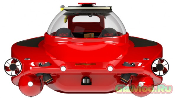 Компактная субмарина с дизайном под Ferrari