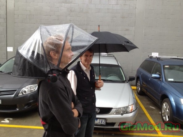 Новый способ защиты от дождя — зонт Numbrella