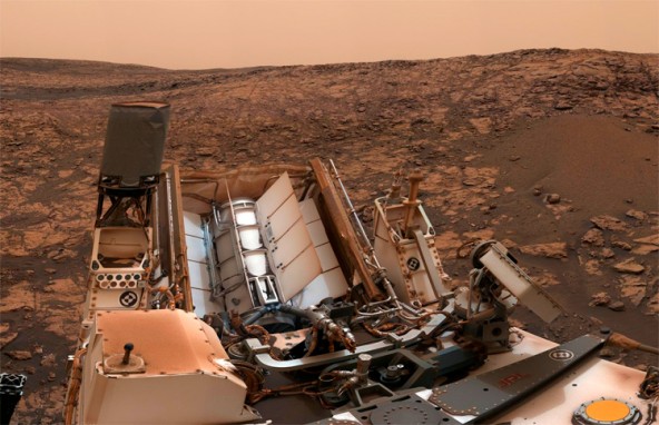 Марсоход Curiosity после бури